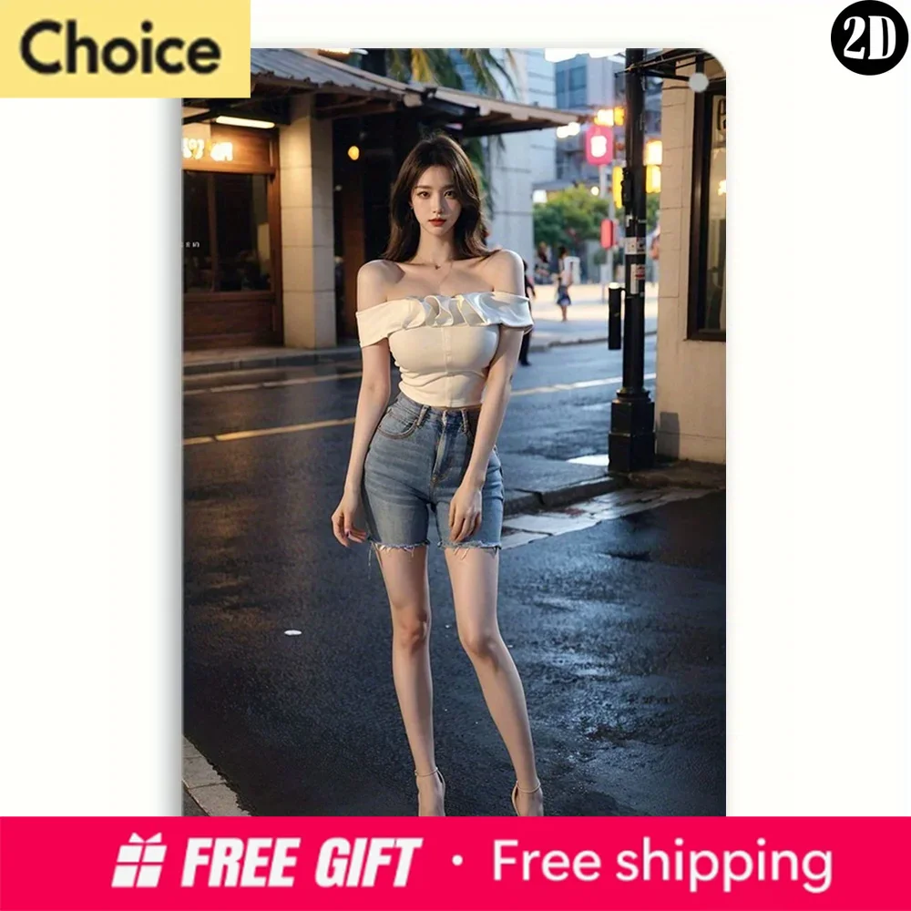 Street Fashion Definition - High-Definition Metal Tin Sign Night City