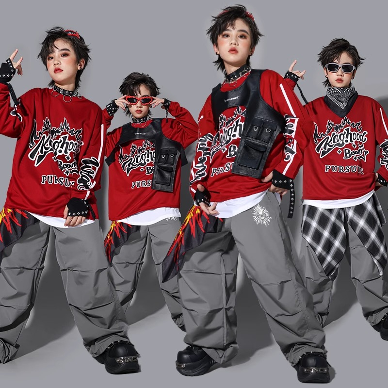 Street Fashion Boy - Boys K-pop Sweatshirt Fashion Vest Loose
