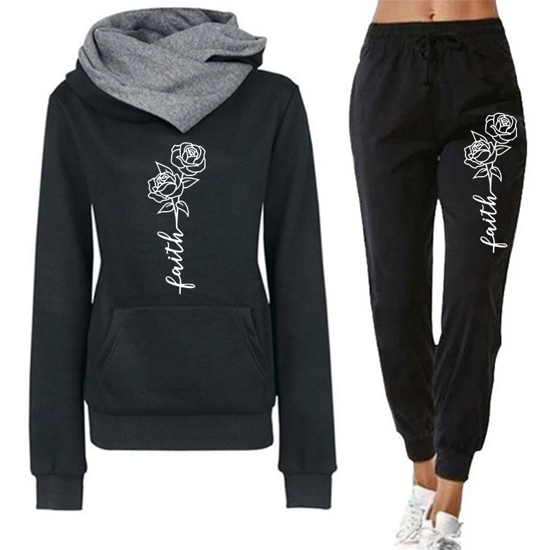 Street Fashion Hoodie - Casual Women's Hoodie Tracksuit Print Sweatshirts