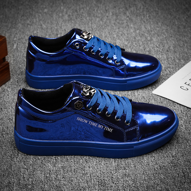 Luxury Men Casual Sneakers Blu - огляд і ціна Street Fashion Style Male