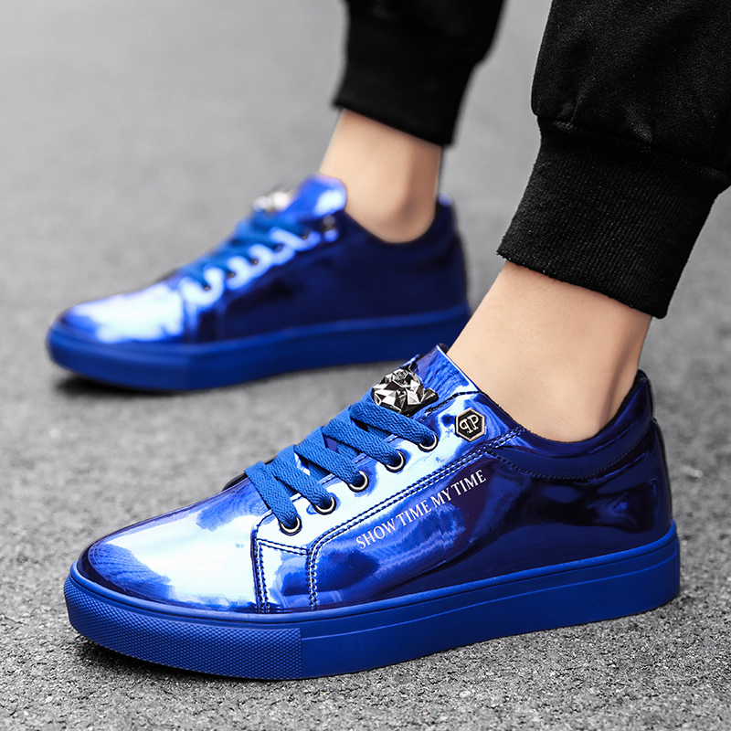 Luxury Men Casual Sneakers Blu - огляд і ціна Street Fashion Style Male