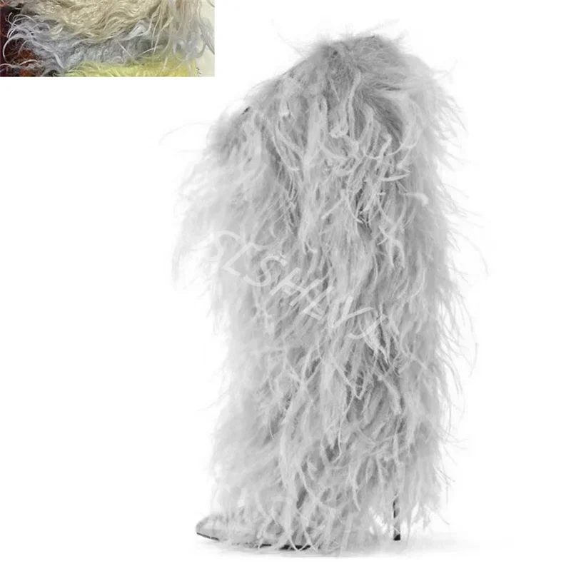 Imitation Wool Knee High Boots - огляд і ціна Street Fashion Magazines
