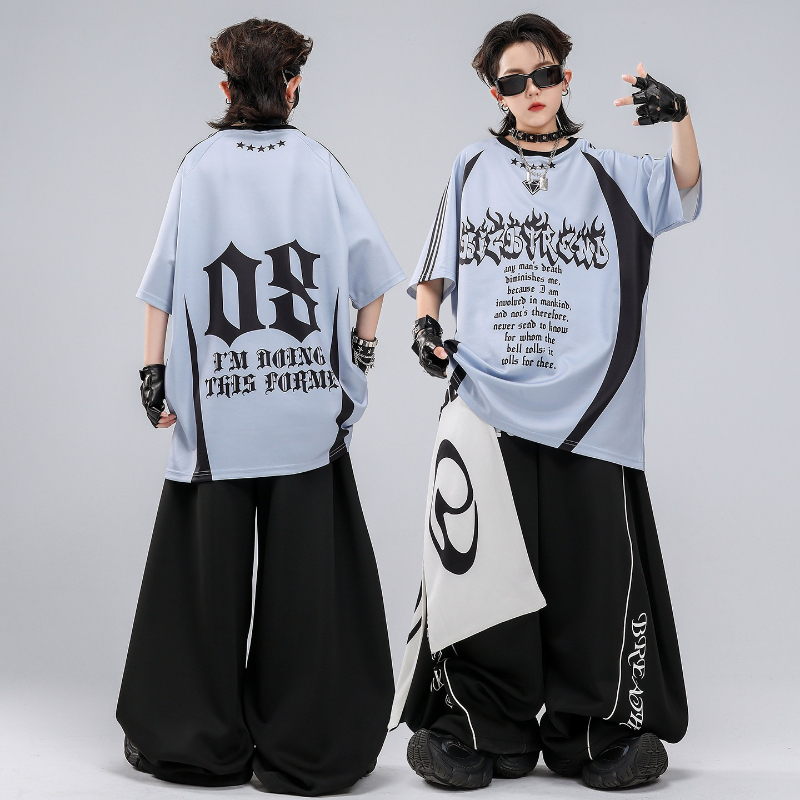Hip Hop K-pop Red T Shirt Bagg - огляд і ціна Street Fashion Boy