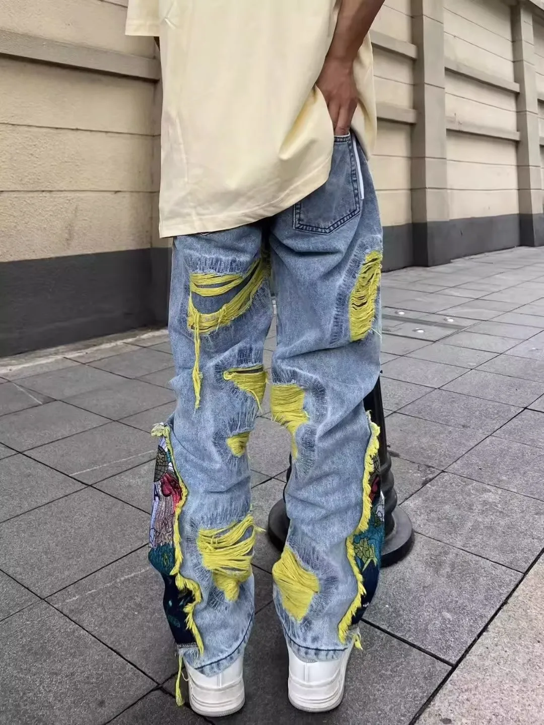 American Vintage Hip-hop Embro - огляд і ціна Street Fashion Jeans Men