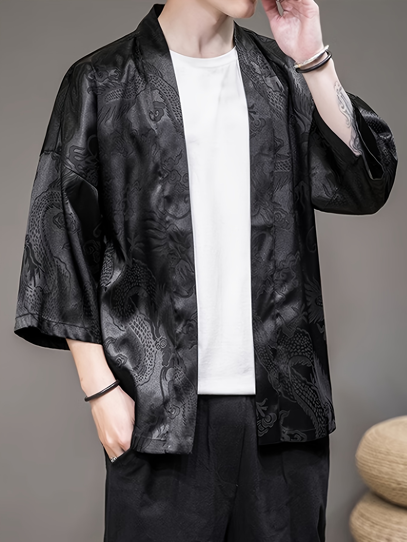 2026 Summer Men's Kimono 3D Pr - огляд і ціна Street Fashion Designer