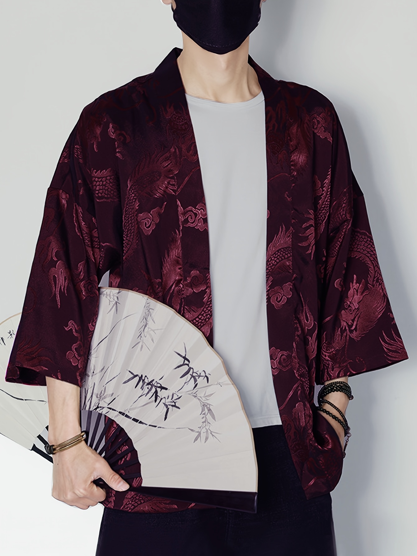 2026 Summer Men's Kimono 3D Pr - огляд і ціна Street Fashion Designer