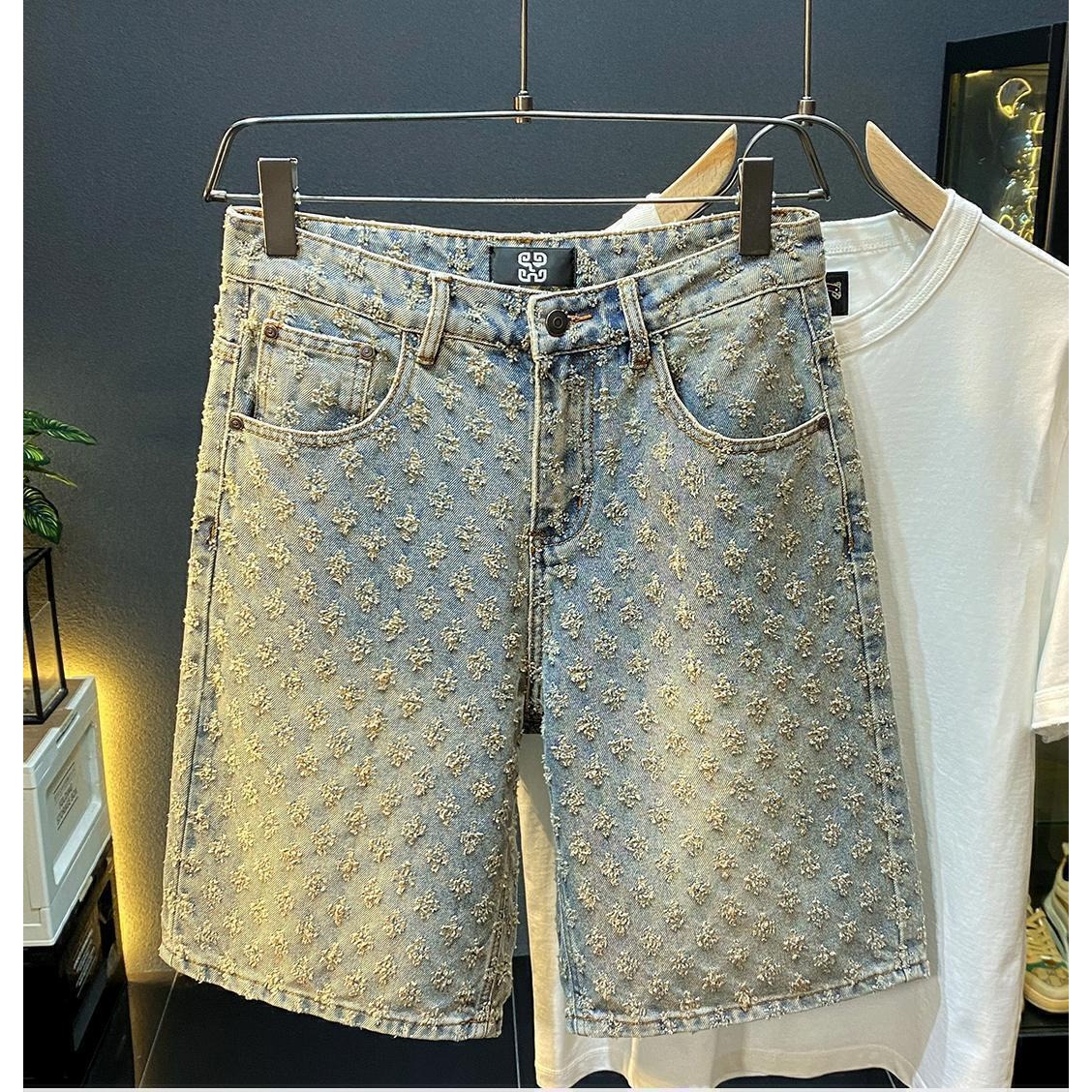 Summer High Street Denim Short - огляд і ціна Street Fashion Jeans Men