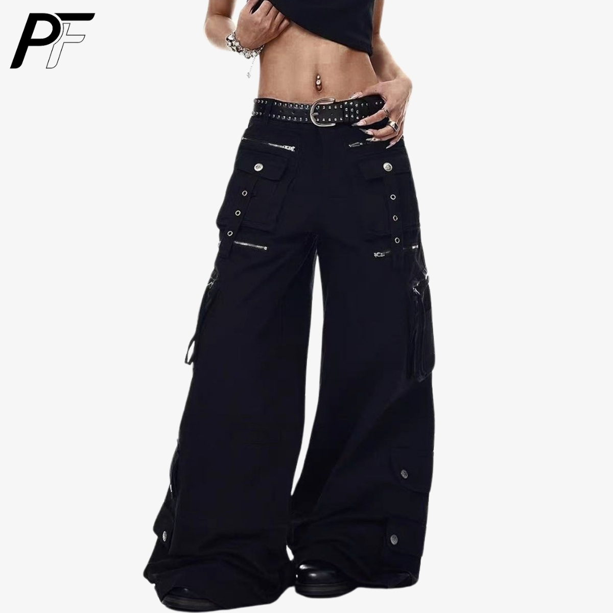 Grunge Techwear Wide Leg Cargo - огляд і ціна Street Fashion Jeans Men