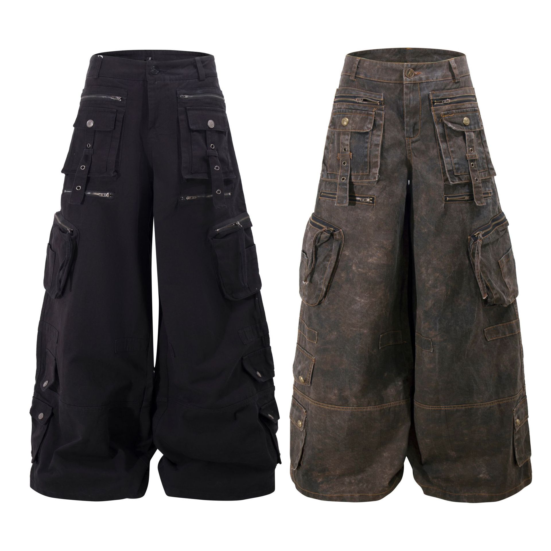 Grunge Techwear Wide Leg Cargo - огляд і ціна Street Fashion Jeans Men
