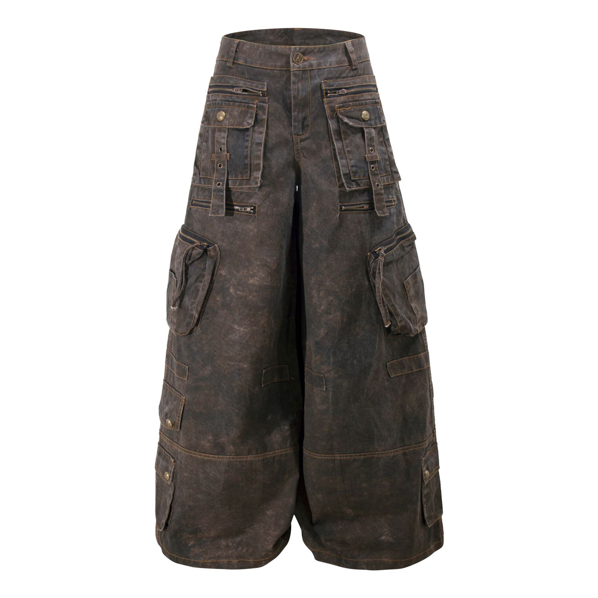 Grunge Techwear Wide Leg Cargo - огляд і ціна Street Fashion Jeans Men