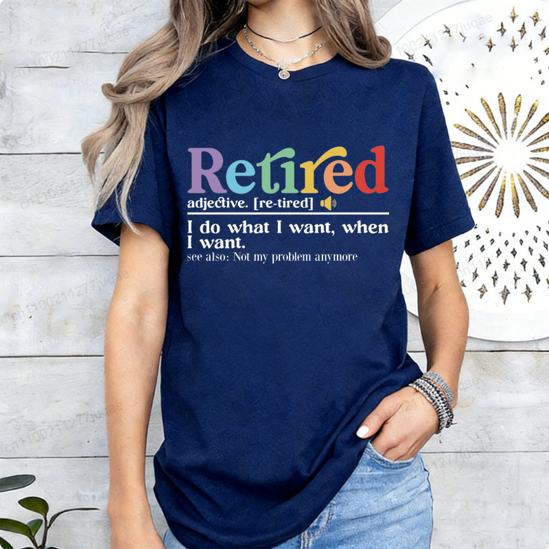 Funny Retirement Tee Retired D - огляд і ціна Street Fashion Definition