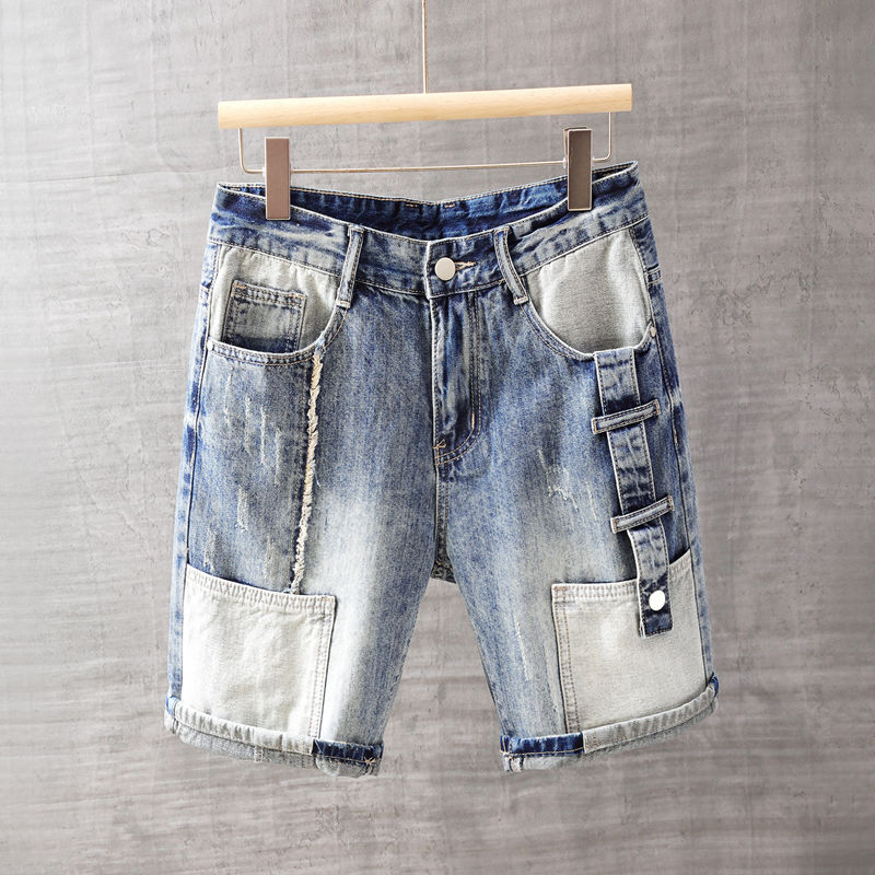 Men's Short Jeans Pants with P - огляд і ціна Street Fashion Jeans Men