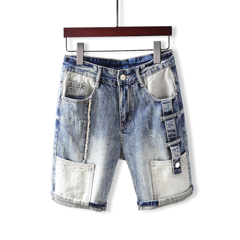 Men's Short Jeans Pants with P - огляд і ціна Street Fashion Jeans Men