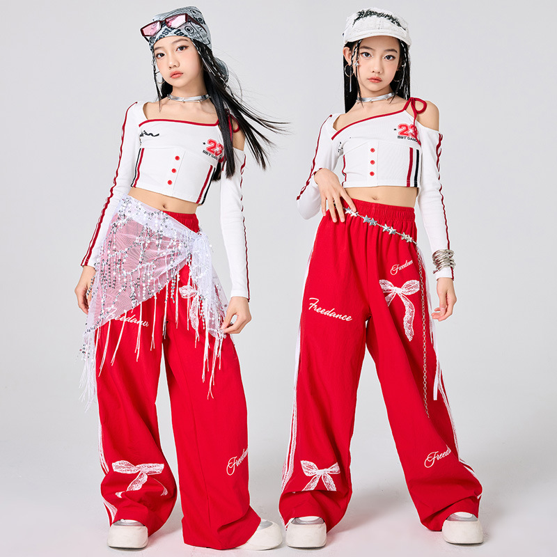 Girls Hip Hop Clothes White To - огляд і ціна Street Fashion Outfit Girl