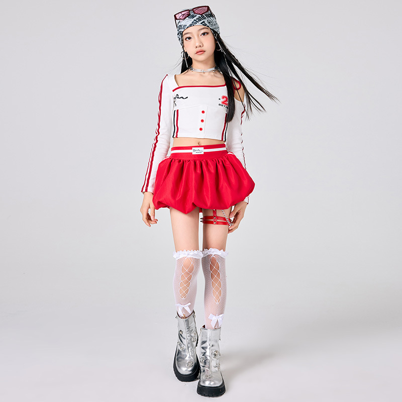 Girls Hip Hop Clothes White To - огляд і ціна Street Fashion Outfit Girl