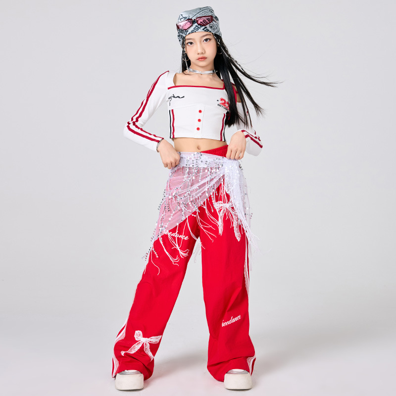 Girls Hip Hop Clothes White To - огляд і ціна Street Fashion Outfit Girl