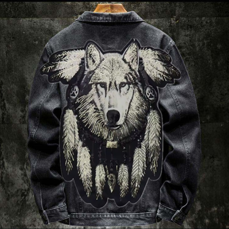 America Vintage Heavy Wolf Emb - огляд і ціна Street Fashion Jeans Men
