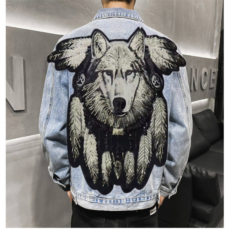 America Vintage Heavy Wolf Emb - огляд і ціна Street Fashion Jeans Men