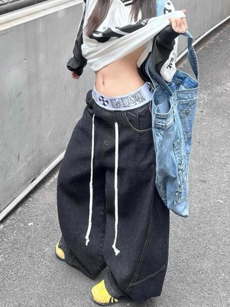 American retro spliced waist j - огляд і ціна Street Fashion Jeans Men