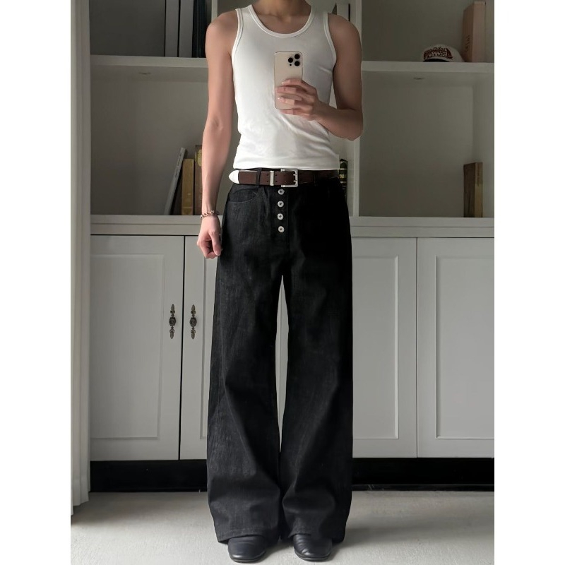Mens Jeans Harajuku Summer Let - огляд і ціна Street Fashion Jeans Men