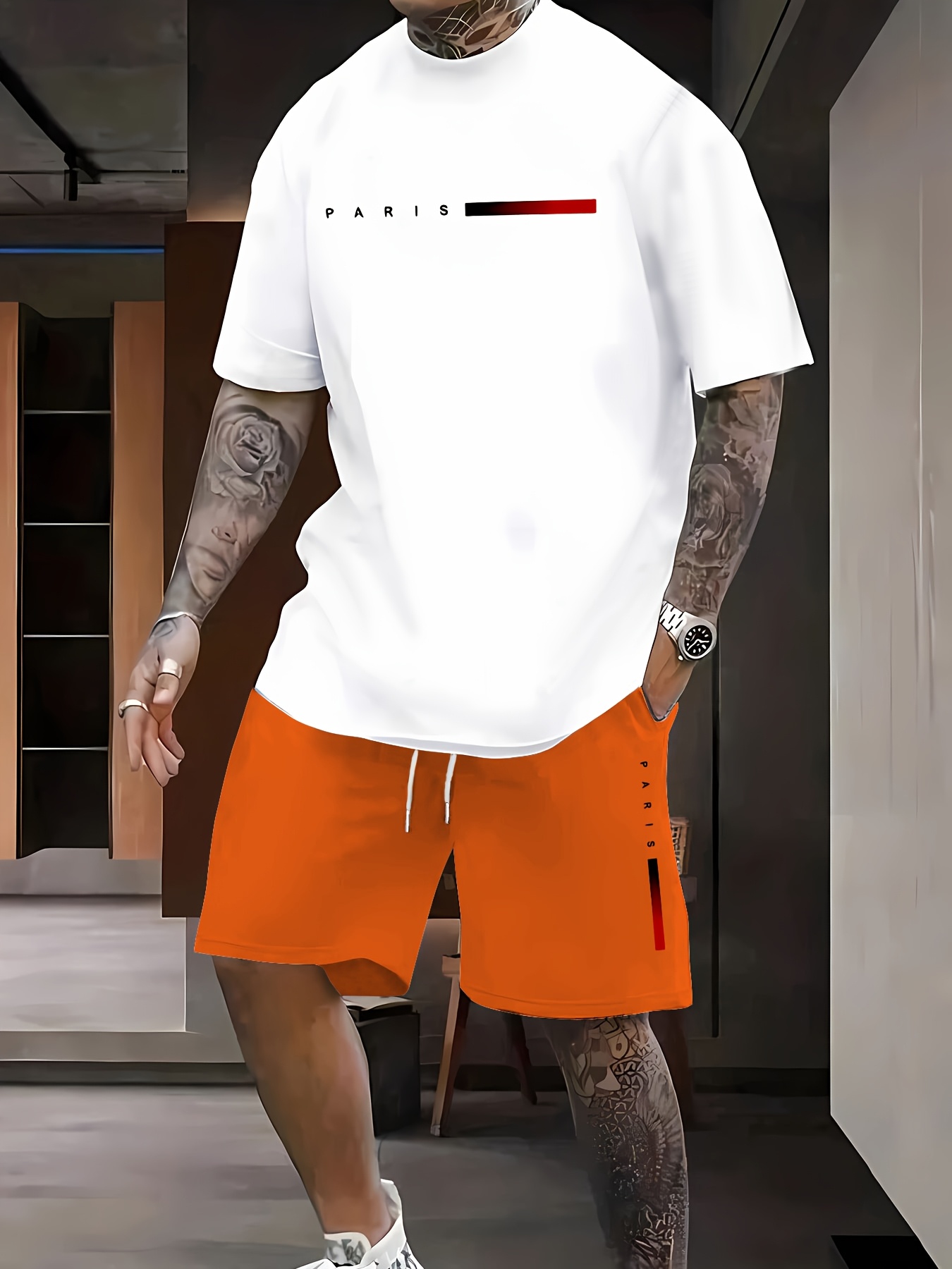Paris Men's Casual Set Spring/ - огляд і ціна Street Fashion Paris