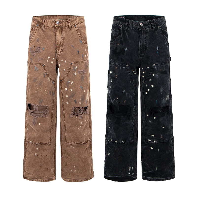 American Retro High Street Rip - огляд і ціна Street Fashion Jeans Men