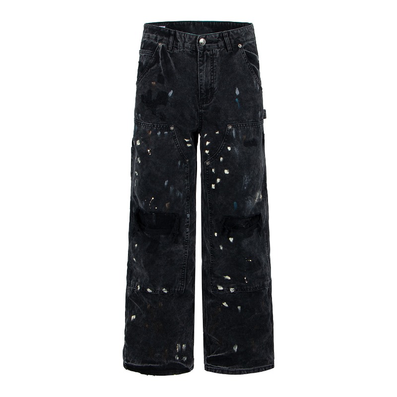 American Retro High Street Rip - огляд і ціна Street Fashion Jeans Men